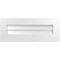 Ekena Millwork Vertical Surface Mount PVC Gable Vent: Non-Functional, w/ 3-1/2"W x 1"P Standard Frame, 30"W x 12"H GVPVE30X1201SN - alternate 1
